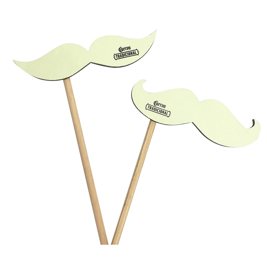 BIGOTES CON VINIL FOTOLUMINISCENTE A580